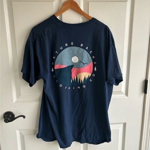 NatureBacks Deep Ocean Cliffs Graphic Tee Shirt